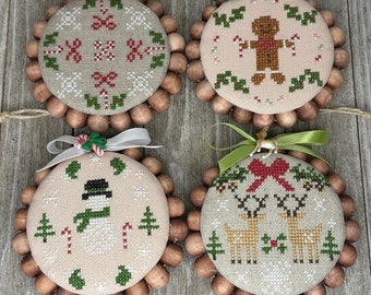 Christmas Mini Ornament Cross Stitch Chart PDF, Christmas Cross Stitch, Ornament Cross Stitch, Mini Cross Stitch Pattern Download, PDF