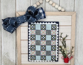May Mini Quilt Cross Stitch Chart PDF, Spring Cross Stitch, Quilt Cross Stitch, PDF Cross Stitch, Cross Stitch Pattern  Download, PDF
