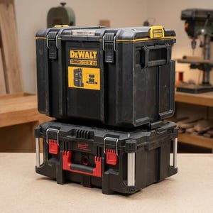 Milwaukee Packout to DeWalt ToughSystem 2.0 Adapter | Toolbox Stacking Connector | Job Site Storage
