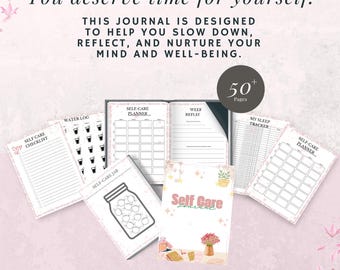 Diario de autocuidado / Gratitud, amor propio, crecimiento personal (Descarga digital)