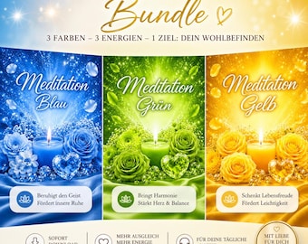 Meditazione sui colori – concentrazione, rilassamento, pace interiore, gioia di vivere, rigenera il sistema nervoso – Pacchetto di 3 meditazioni guidate – MP3