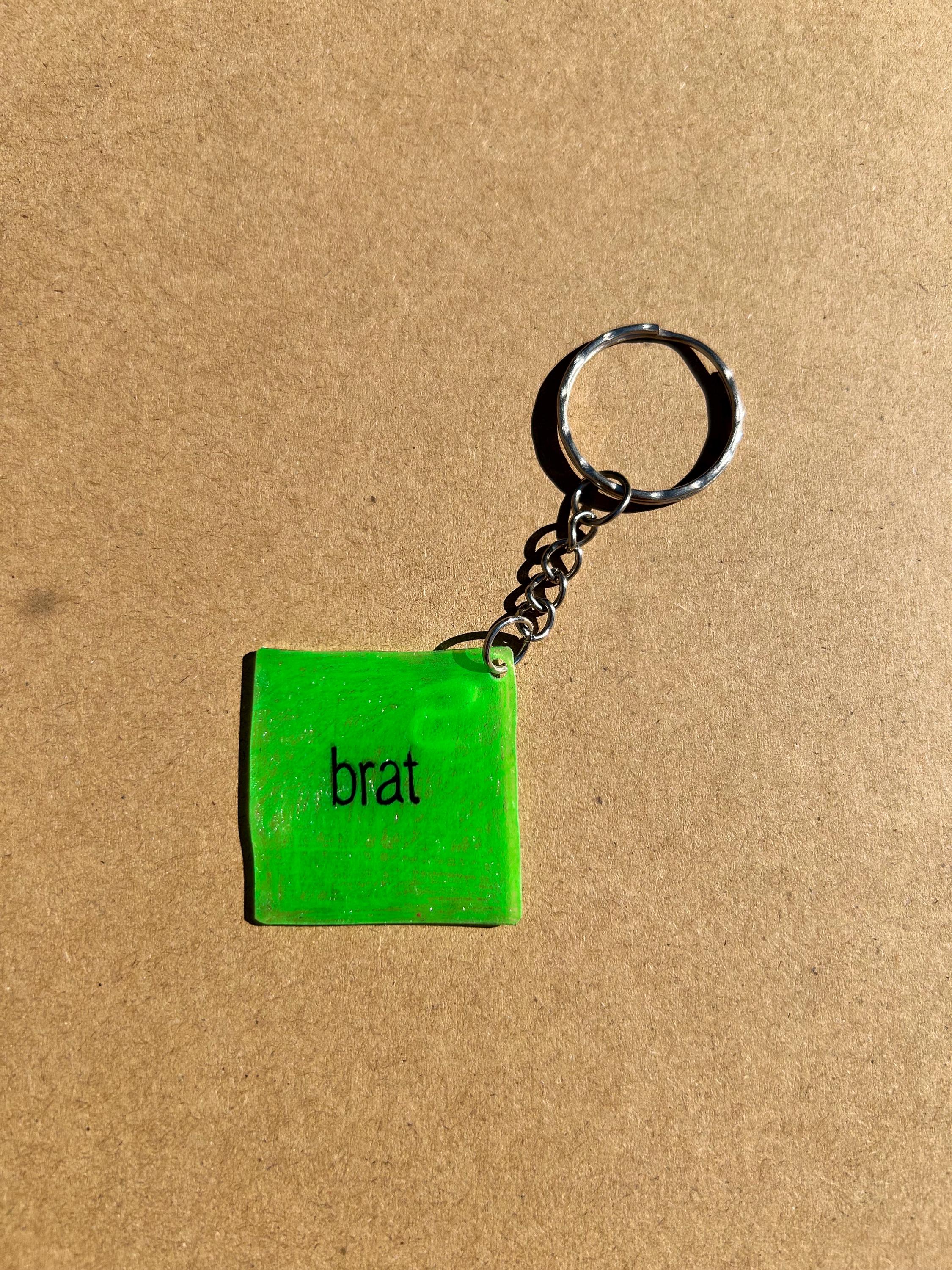Brat Charli Xcx Keyring - Etsy