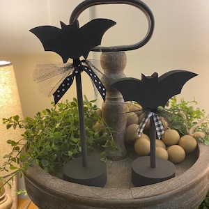Halloween Wooden Bats. Great for your October décor.