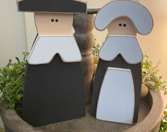 Wood Santa Clause Set/tabletop/ 3 Piece Set/8 Tall/ Made - Etsy