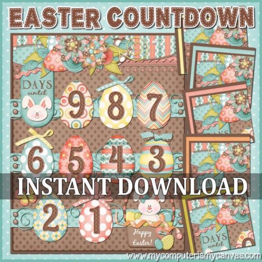 Easter Countdown Printable - Etsy
