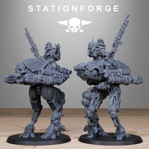 Plünderer-Schattenläufer | Station Forge 16k Resin-Miniaturen | 28 mm/32 mm Tabletop-Wargaming | Unbemalt Bild 3