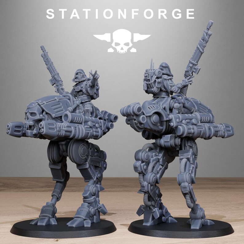 Plünderer-Schattenläufer | Station Forge 16k Resin-Miniaturen | 28 mm/32 mm Tabletop-Wargaming | Unbemalt Bild 3