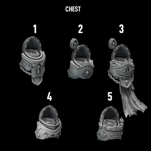 Ewige Pilger – Termi-Paket – Truhen – 16k Resin – GreyTide Studio – Heilige Krieger / Einzelteile / Tabletop / Tabletop / Düstere Spiele Bild 2