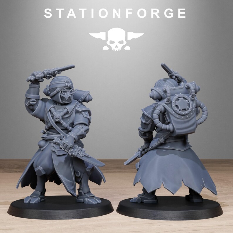 Carroñeros Abrasadores / Miniaturas de resina Station Forge 16k / 28 mm 32 mm Juegos de guerra de mesa / Sin pintar imagen 5