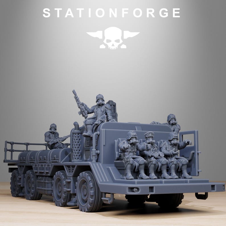 Grimguard Artillery Vehicle | Station Forge 16k Resin Miniatures | 28mm 32mm Tabletop Wargaming | Unpainted image 8