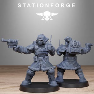 Grimguard Frostwatch Patrol | Station Forge 16k Resin Miniatures | 28mm 32mm Tabletop Wargaming | Unpainted image 10