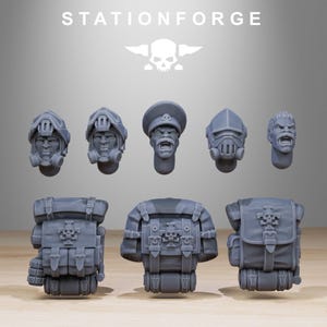 Royalguard Patrol | Station Forge 16k Resin Miniatures | 28mm 32mm Tabletop Wargaming | Unpainted image 8