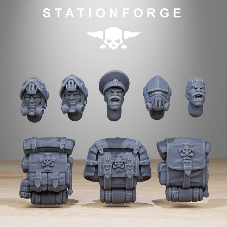 Royalguard Patrol | Station Forge 16k Resin Miniatures | 28mm 32mm Tabletop Wargaming | Unpainted image 8