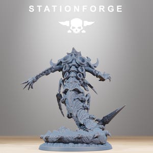 Xenarid Wormaak | Station Forge 16k Resin Miniatures | 28mm 32mm Tabletop Wargaming | Unpainted image 4