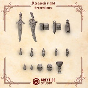 Piezas de conversión de Crimson Lords / Kit de resina para juegos de guerra Grimdark de 28 mm y 32 mm imagen 2