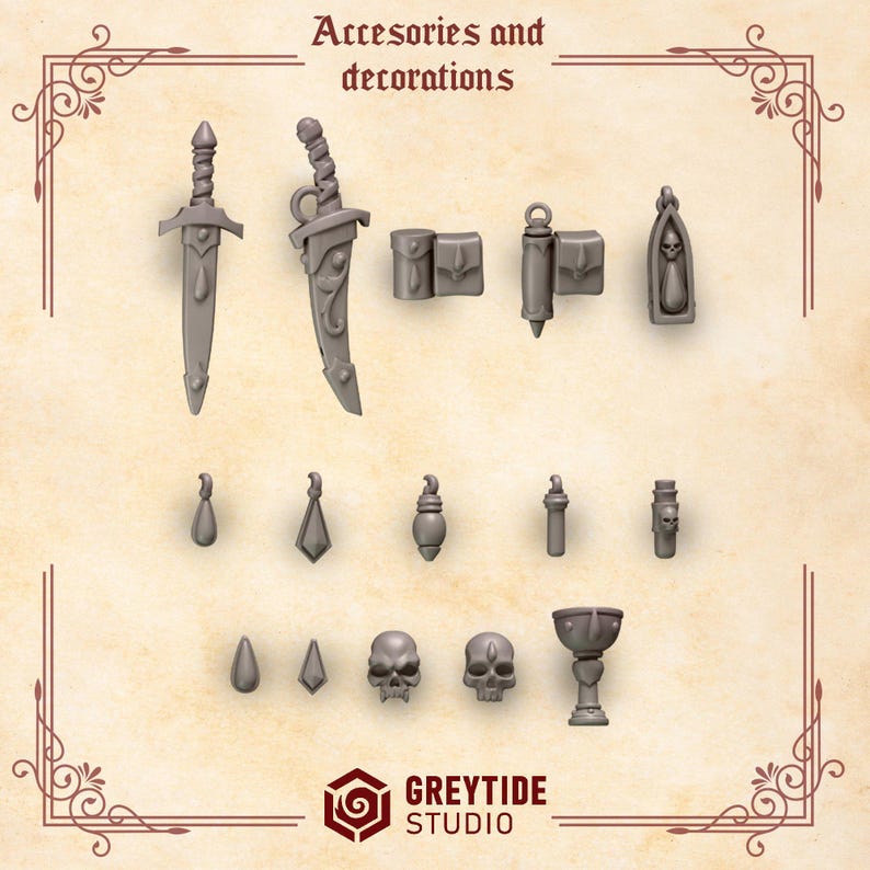 Piezas de conversión de Crimson Lords / Kit de resina para juegos de guerra Grimdark de 28 mm y 32 mm imagen 2