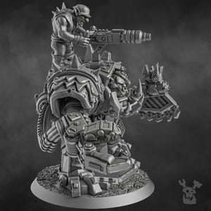 Da Arma Boss Miniature | 16K Resin Wargaming Figure (28mm/32mm Scale) image 5