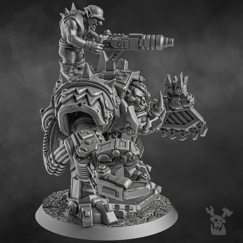 Da Arma Boss Miniature | 16K Resin Wargaming Figure (28mm/32mm Scale) image 5