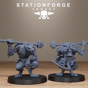 Rotfang Infantry | Station Forge 16k Resin Miniatures | 28mm 32mm Tabletop Wargaming | Unpainted image 6