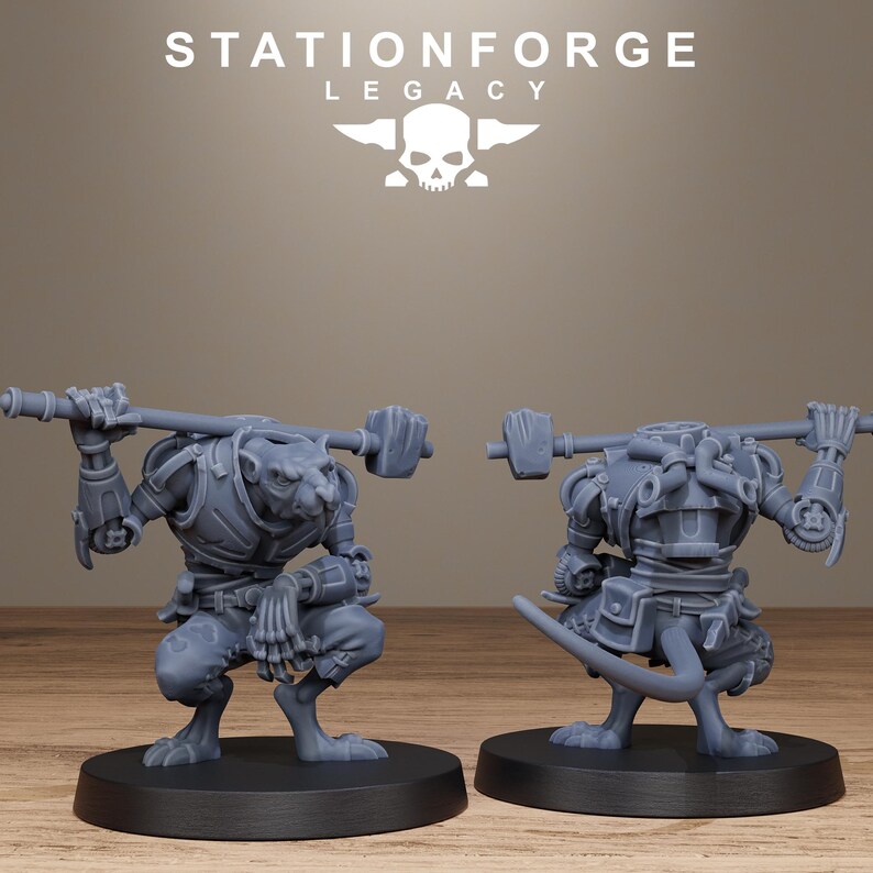 Rotfang Infantry | Station Forge 16k Resin Miniatures | 28mm 32mm Tabletop Wargaming | Unpainted image 6