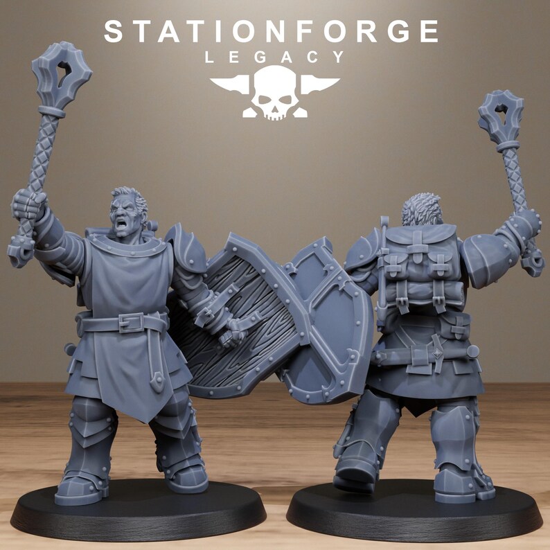 Legacy Solaris Smitebreakers | Station Forge 16k Resin Miniatures | 28mm 32mm Tabletop Wargaming | Unpainted image 6