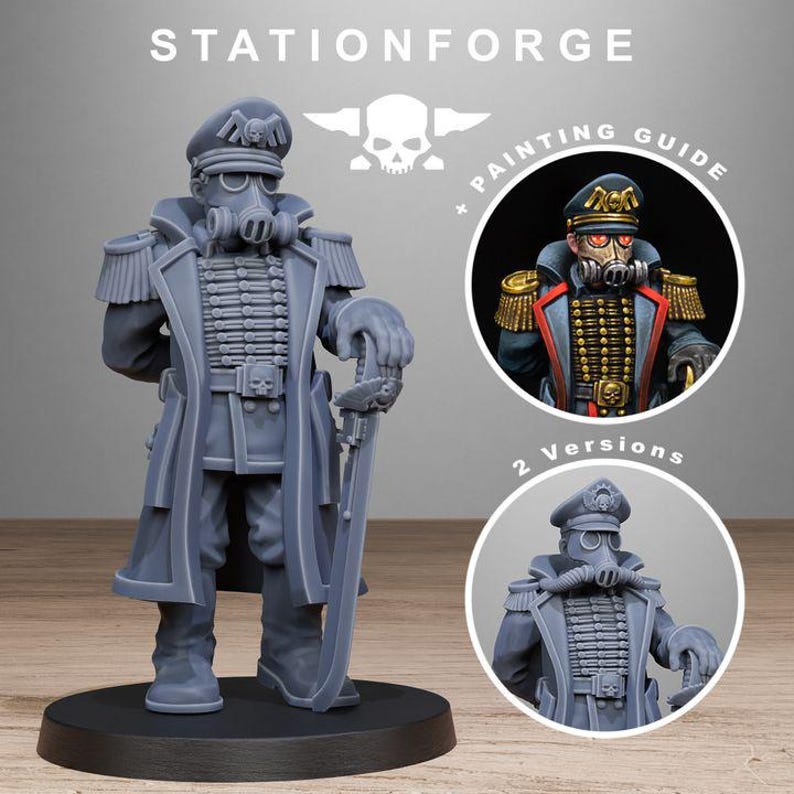 GrimGuard Startpaket | Station Forge 16k Resin Miniatyrer | 28 mm 32 mm Bordspel Krigsspel | Omålad bild 6