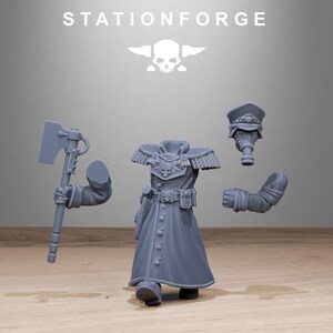 Grimguard Vigils | Station Forge 16k Resin Miniatures | 28mm 32mm Tabletop Wargaming | Unpainted image 3