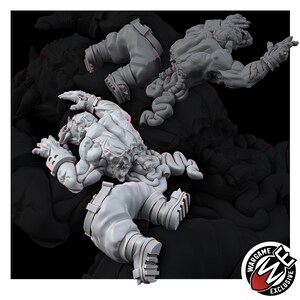 Ork Corpses Battlefield Set | 16k Resin Miniatures | 28 mm 32 mm Tabletop Wargaming | Ongeverfd afbeelding 8