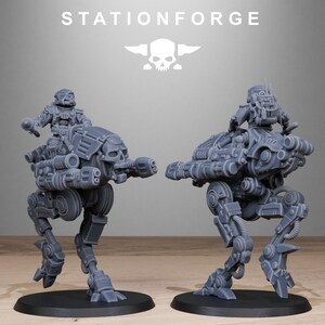 Plünderer-Schattenläufer | Station Forge 16k Resin-Miniaturen | 28 mm/32 mm Tabletop-Wargaming | Unbemalt Bild 7
