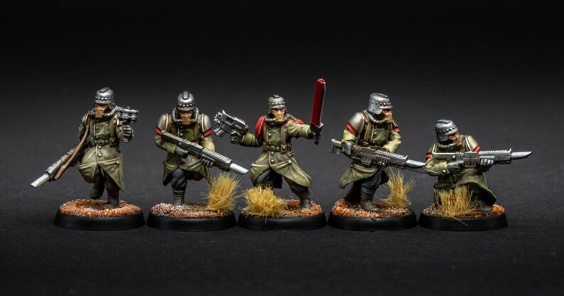 Grimguard Trench Runners / Miniature in resina 16k di Station Forge / 28 mm 32 mm per wargame da tavolo / Non dipinte immagine 2