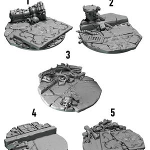 Crimson Lords - Toppers 40mm - 16k Resin - GreyTide Studio - Blood / Space Warriors / Bitz / Tabletop / Wargaming / Grimdark image 2