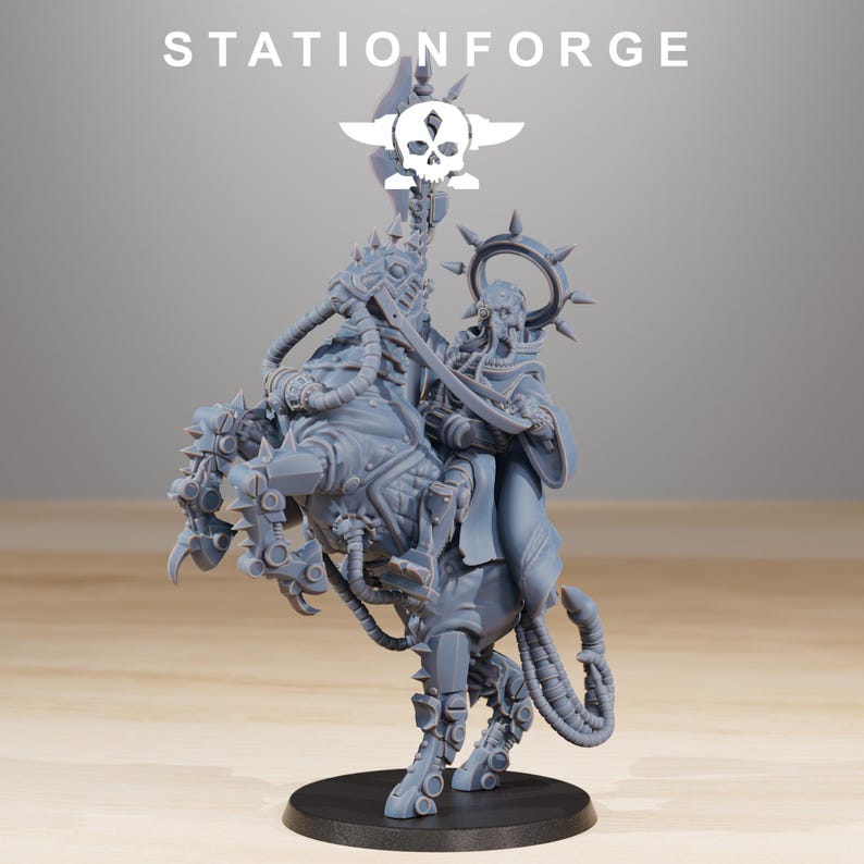 Líderes carroñeros / Station Forge 16k Miniaturas de resina / 28 mm 32 mm Juegos de guerra de mesa / Sin pintar imagen 3