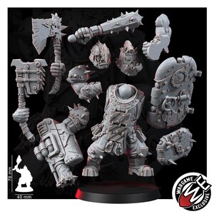 Chaos Renegades Of Pain Bulls | 16k Resin Miniatures | 28mm 32mm Tabletop Wargaming | Unpainted image 3