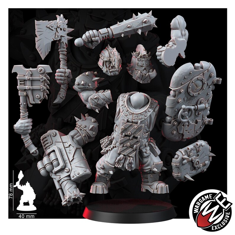 Chaos Renegades Of Pain Bulls | 16k Resin Miniatures | 28mm 32mm Tabletop Wargaming | Unpainted image 3