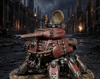 Schadevoertuigtank | Station Forge 16k Resin Miniatures | 28 mm 32 mm Tafelblad Wargaming | Ongeverfd