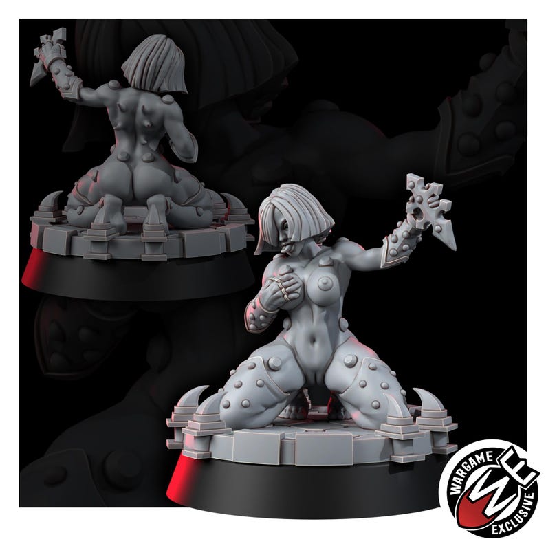 Sisters In Heresy Start Of The Curse | 16k Resin Miniatures | 28mm 32mm Tabletop Wargaming | Unpainted image 5