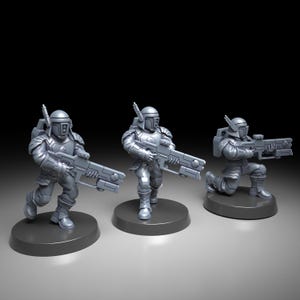 Coalition Human Helpers | 16k Resin Miniatures | 28mm 32mm Tabletop Wargaming | Unpainted image 9