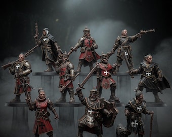 Legacy Thorncrest Trackers | Station Forge 16k Resin Miniatures | 28mm 32mm Tabletop Wargaming | Unpainted