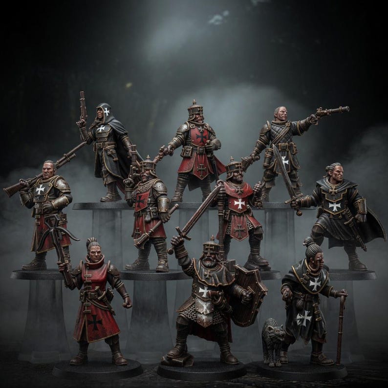 Legacy Thorncrest Trackers | Figurines en résine Station Forge 16k | 28 mm et 32 mm | Jeux de figurines | Non peintes image 1