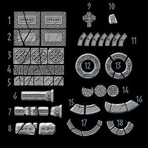 Primal Hounds – Basing-Teile – 16k Resin – GreyTide Studio – Wölfe / Weltraumkrieger / Einzelteile / Tabletop / Wargaming / Düstere Dunkelheit Bild 3