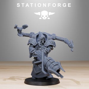 Plünderer-Infanterie (Volatiles) | Station Forge 16k Resin-Miniaturen | 28 mm/32 mm Tabletop-Wargaming | Unbemalt Bild 7