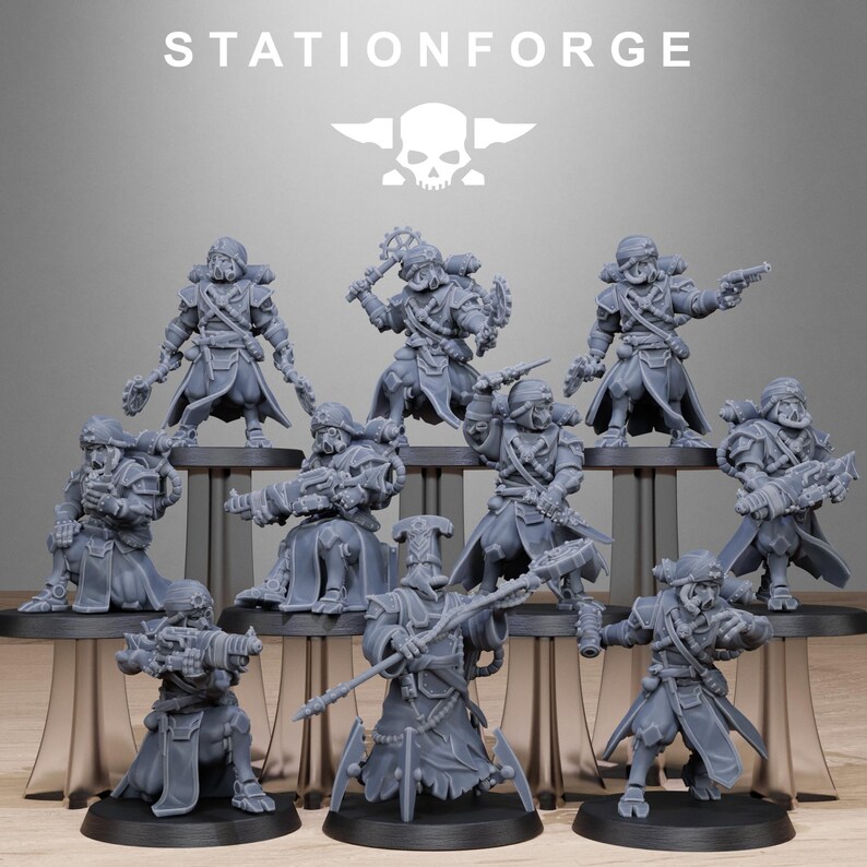 Carroñeros Abrasadores / Miniaturas de resina Station Forge 16k / 28 mm 32 mm Juegos de guerra de mesa / Sin pintar imagen 2