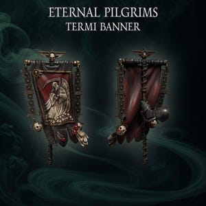 Eternal Pilgrims - Termi pack - Banner - 16k Resin - GreyTide Studio - Holy Warriors / Bitz / Tabletop / Wargaming / Grimdark image 1