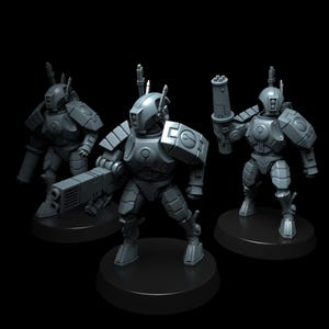 Trajes de sigilo Coalition EX15 / Miniaturas de resina 16k / 28 mm 32 mm para juegos de guerra de mesa / Sin pintar imagen 2