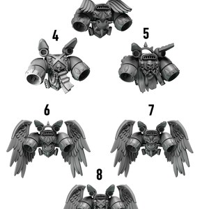Senhores Carmesins - Mochilas a Jato Aladas #2 - Resina 16k - GreyTide Studio - Sangue / Guerreiros Espaciais / Peças / Jogos de Mesa / Jogos de Guerra / Sombrio imagem 3