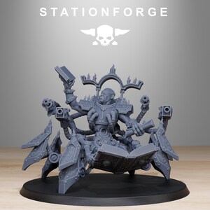 Maestro del saber carroñero / Station Forge 16k Miniaturas de resina / 28 mm 32 mm Juegos de guerra de mesa / Sin pintar imagen 4