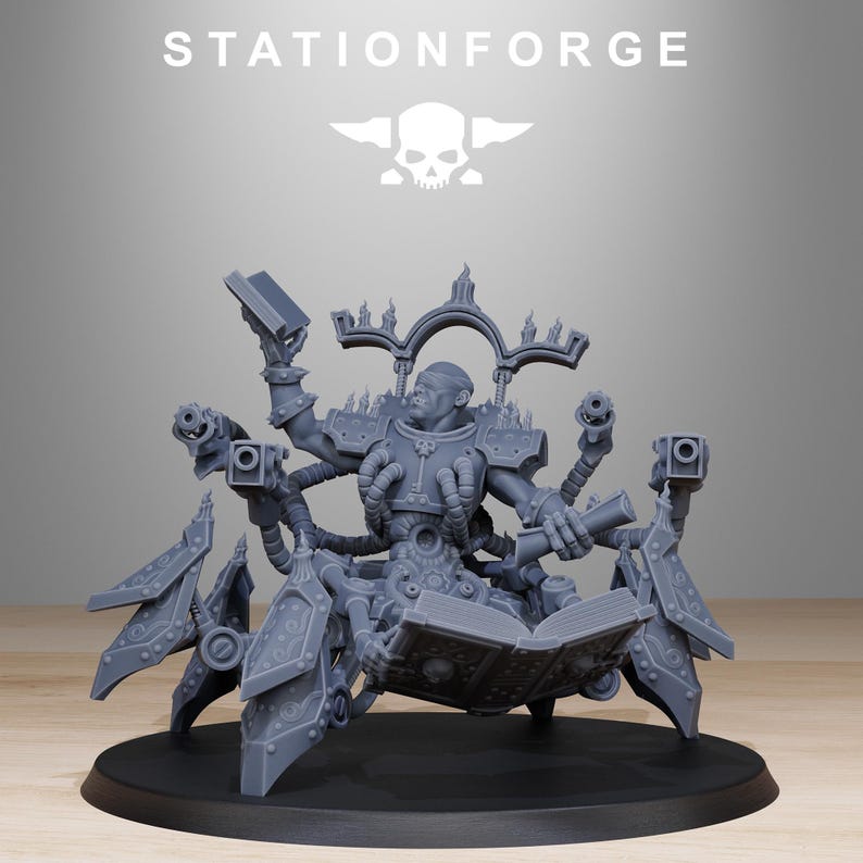 Maestro del saber carroñero / Station Forge 16k Miniaturas de resina / 28 mm 32 mm Juegos de guerra de mesa / Sin pintar imagen 4
