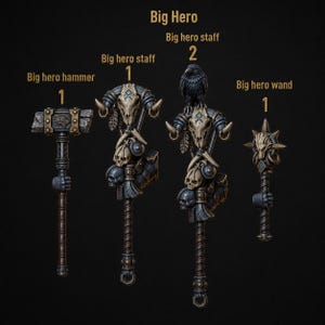 Primal Hounds - Big Armor Hero Pack - 16k Resin - GreyTide Studio - Wolves / Space Warriors / Bitz / Tabletop / Wargaming / Grimdark 画像 2