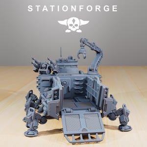 Tanque de transporte de carroñeros / Station Forge 16k Miniaturas de resina / 28 mm 32 mm Juegos de guerra de mesa / Sin pintar imagen 3