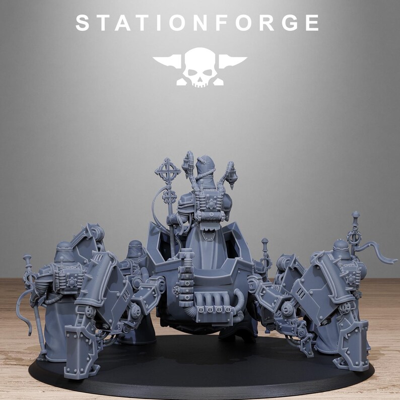 Scavenger Lectern Walker | Station Forge 16k Resin Miniatures | 28mm 32mm Tabletop Wargaming | Unpainted image 8